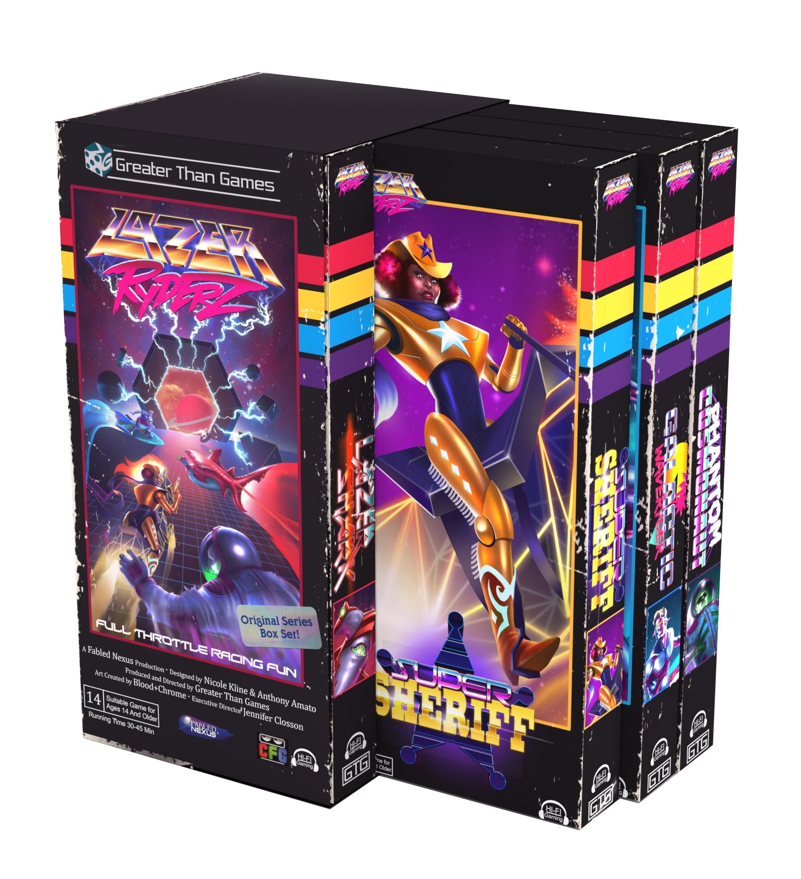Amazon.com: Greater Than Games | Lazer Ryderz | Strategy Board